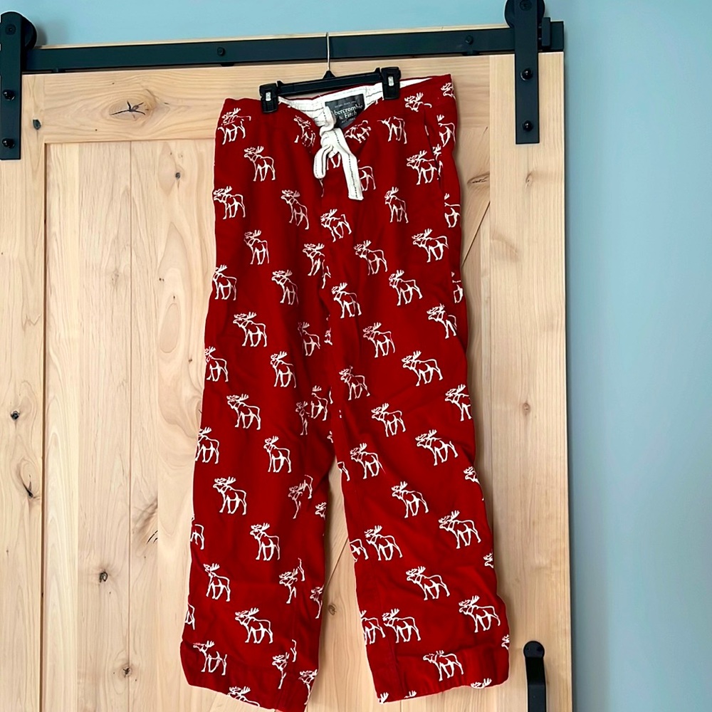 Abercrombie and Fitch moose pajama pants.